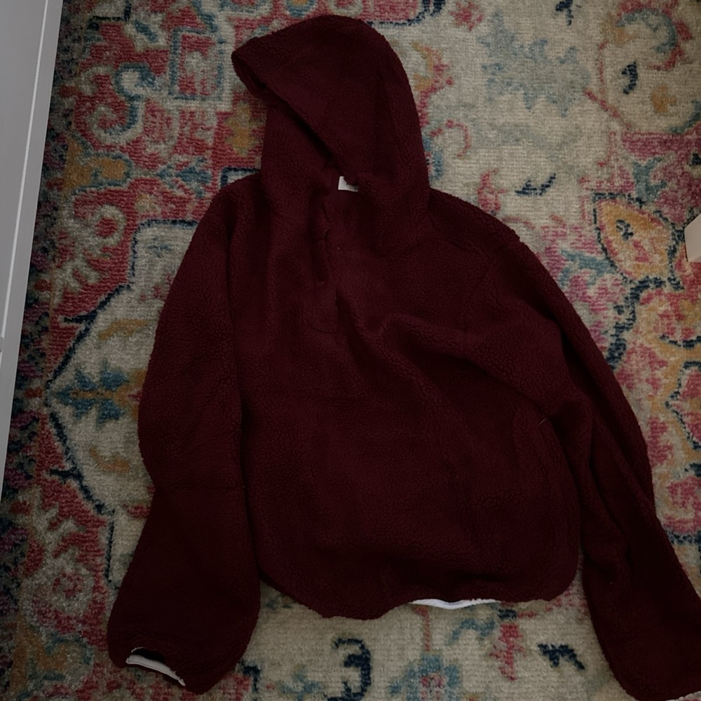Parke Burgundy Hooded Sweater